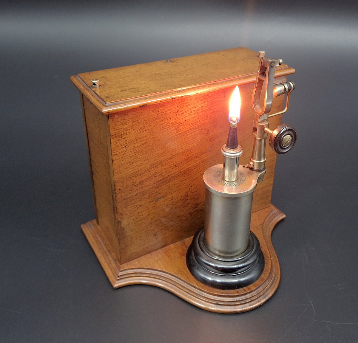 Raro Accendino Elettrico da tavolo Karl Muller, epoca 1900-photo-8