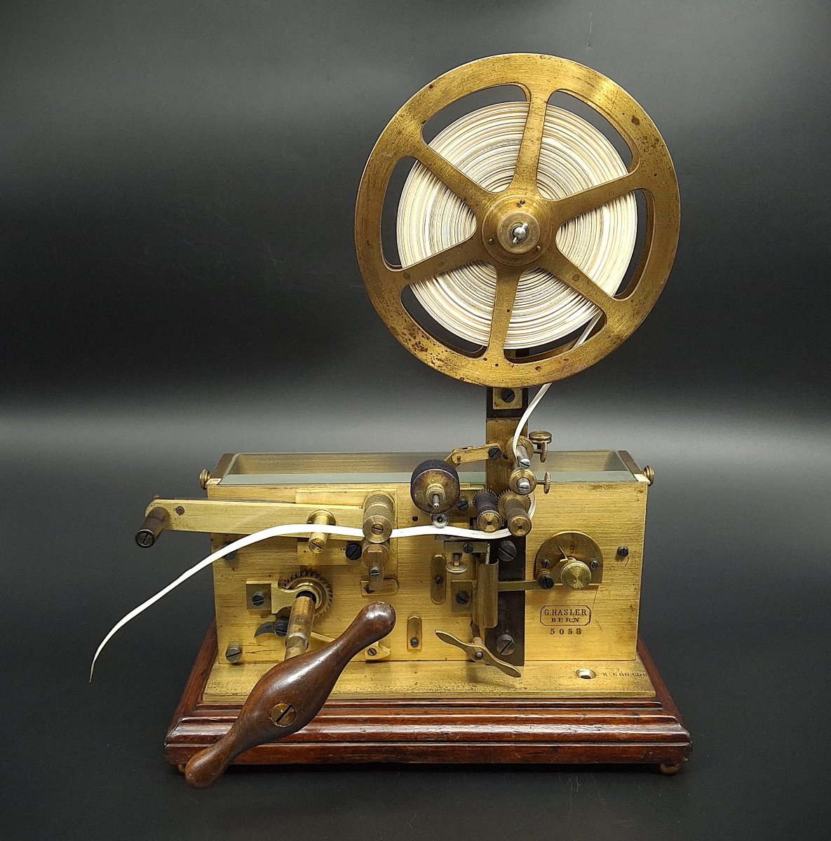 Registratore, ricevitore telegrafico Morse, fine 800, G. Hasler-photo-4