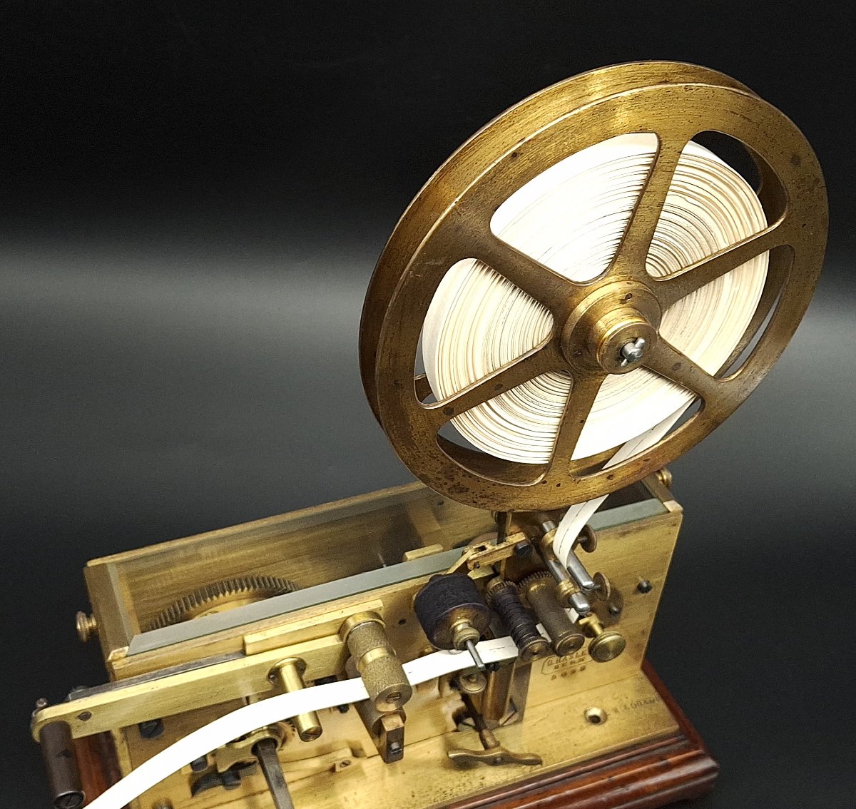 Registratore, ricevitore telegrafico Morse, fine 800, G. Hasler-photo-5