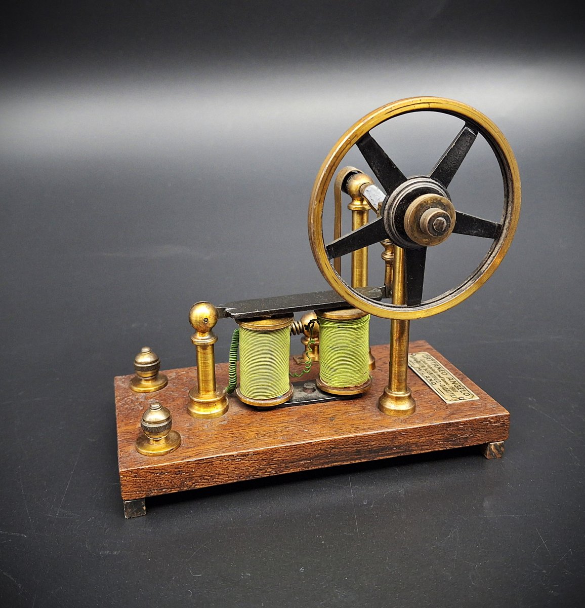 Modello didattico di motore elettrico, Cattaneo Angelo  Milano, epoca 1900-photo-4