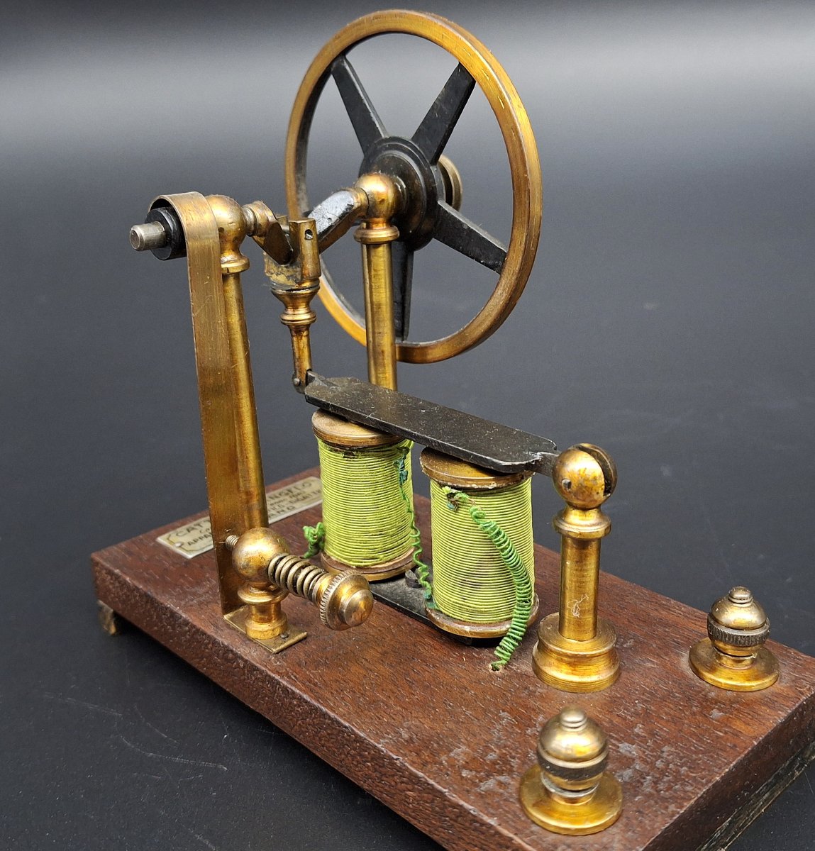 Modello didattico di motore elettrico, Cattaneo Angelo  Milano, epoca 1900-photo-2