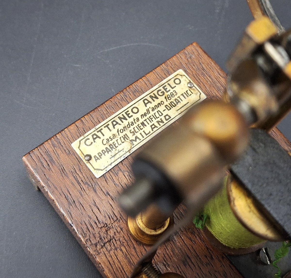 Modello didattico di motore elettrico, Cattaneo Angelo  Milano, epoca 1900-photo-5