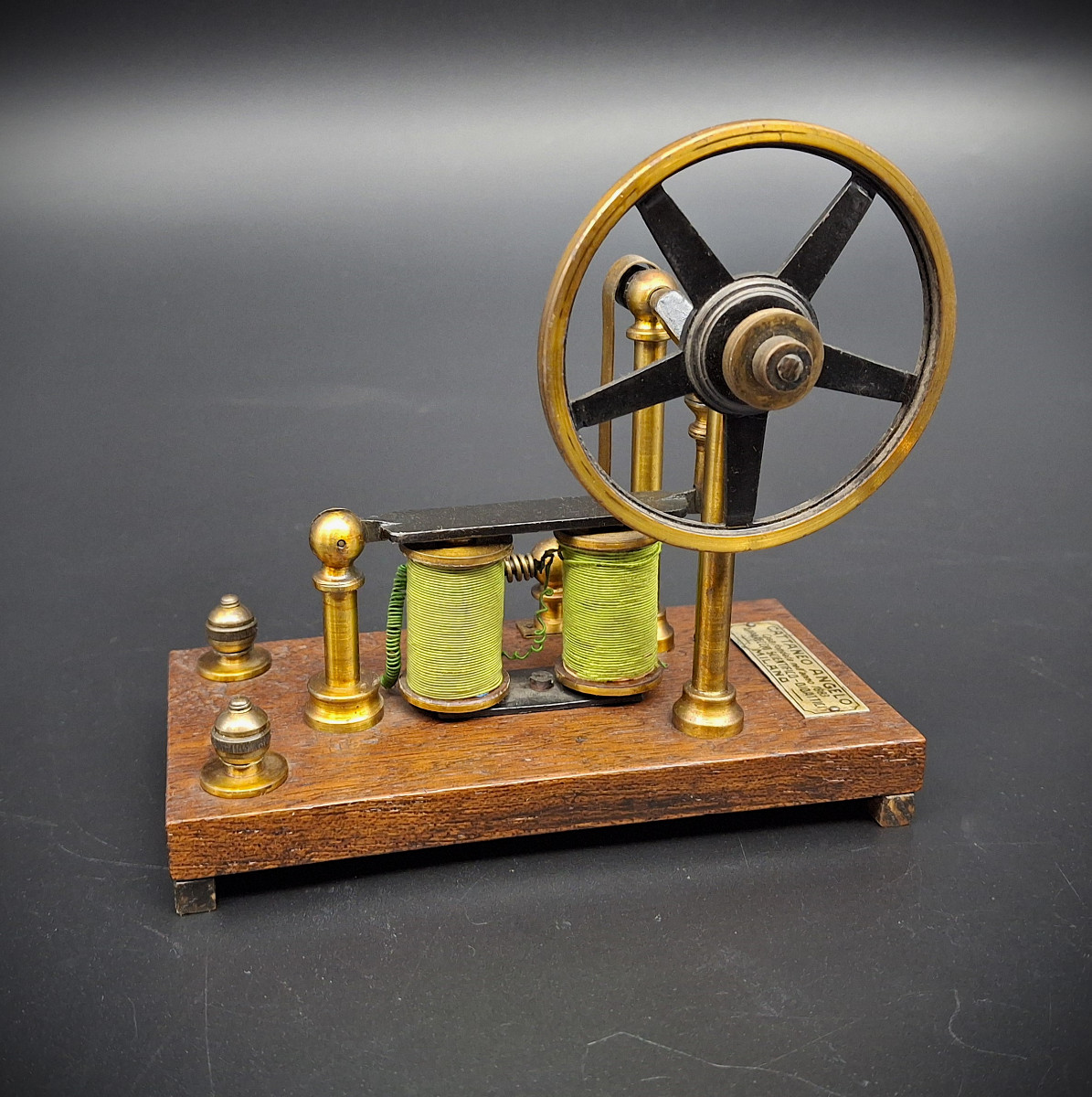 Modello didattico di motore elettrico, Cattaneo Angelo  Milano, epoca 1900