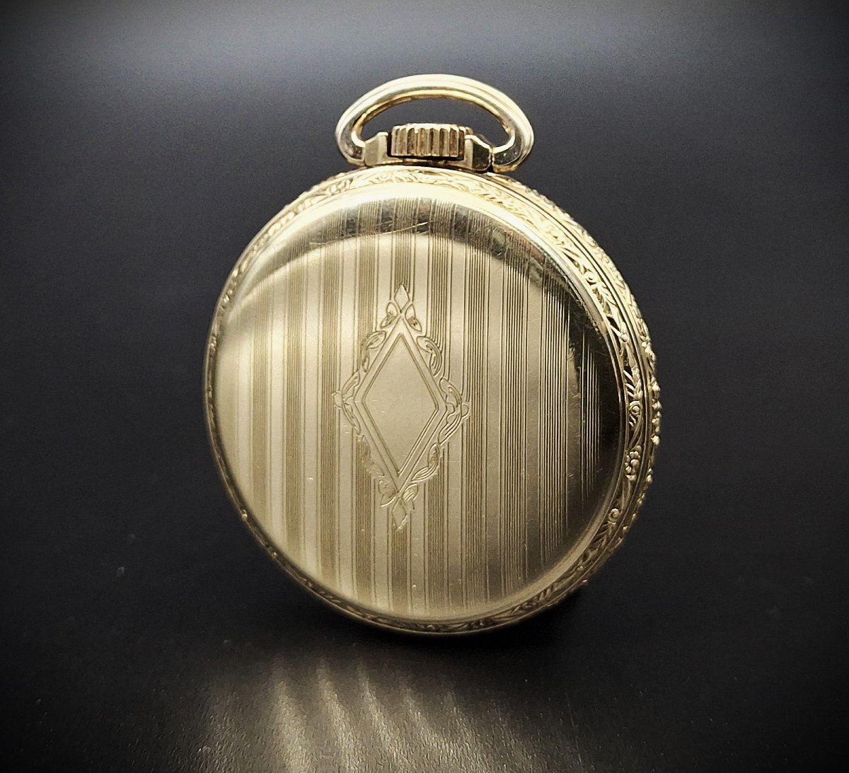 Orologio da tasca americano di grado ferroviario 992 Hamilton Watch co,  1912.-photo-4