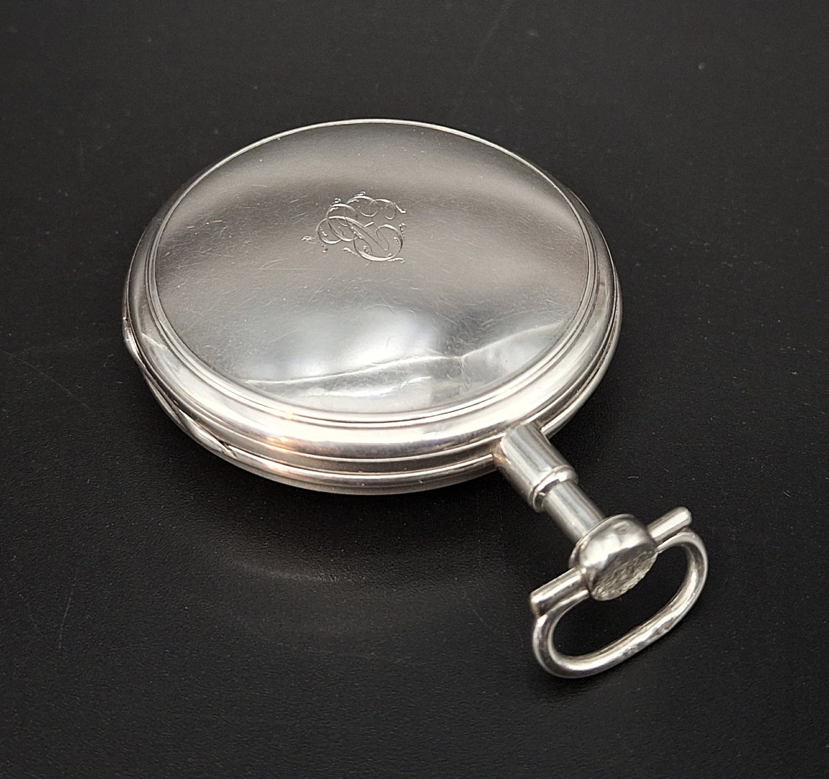 Orologio da tasca a Verga completo di catenella , Selliard a Paris, primo 800-photo-2