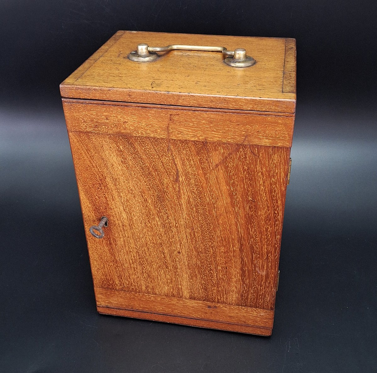 Microscopio in ottone  con custodia originale e accessori J.H.Steward London, 1870-photo-4