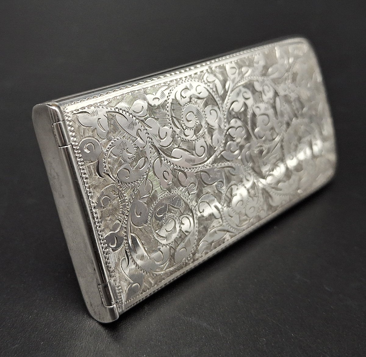 Porta bigliettini in argento epoca 1903-photo-2
