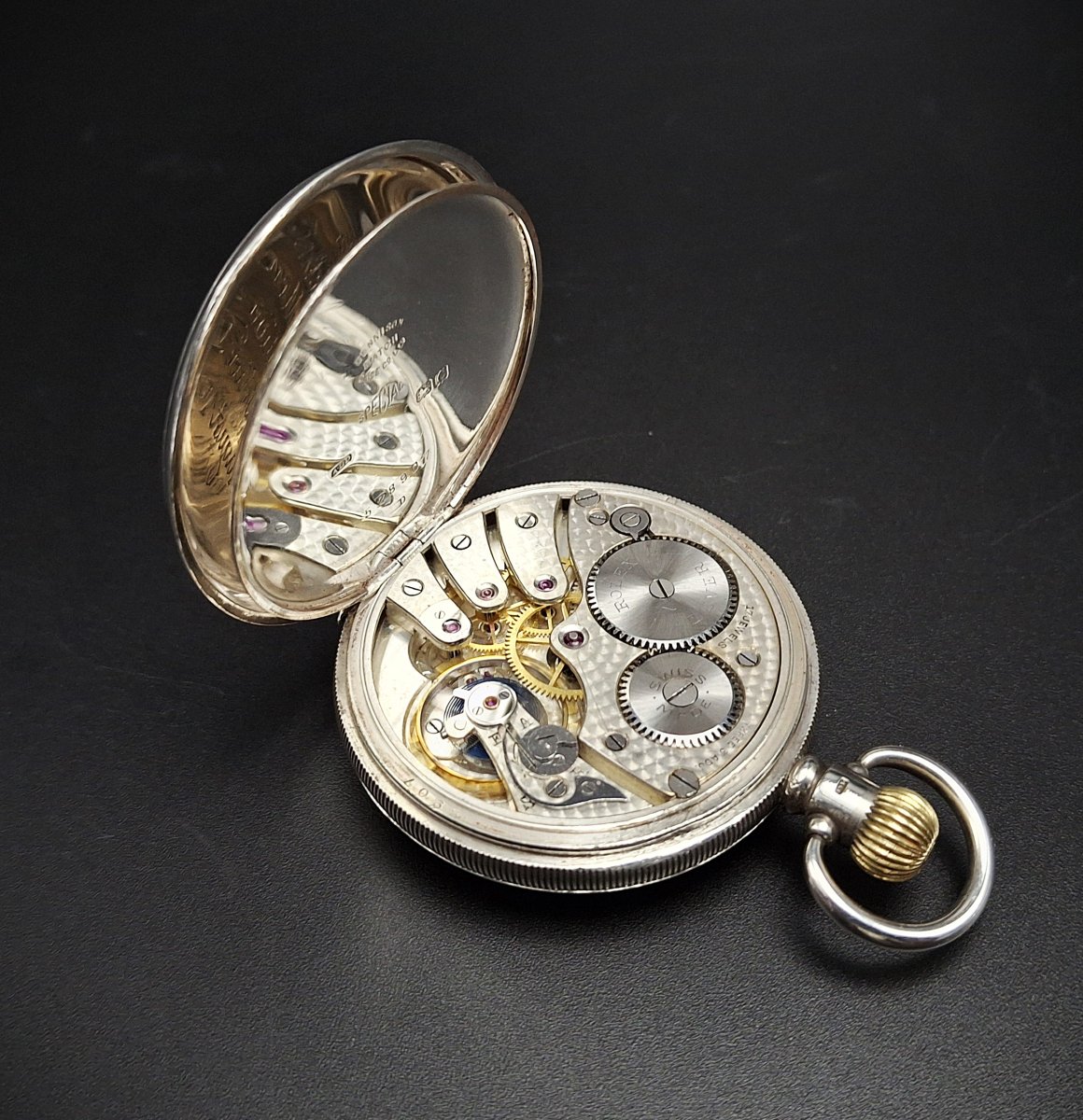 Rolex Lever Orologio da Tasca, 1930 circa-photo-3