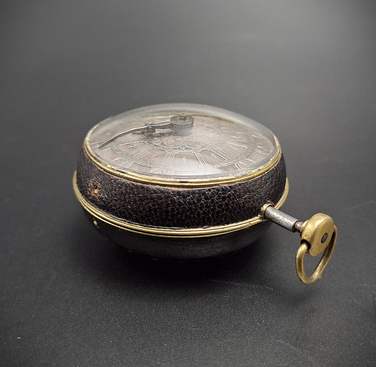 Raro orologio Oignon francese con funzione ripetizione, Jean Godde Laisne, 1695 circa.-photo-2