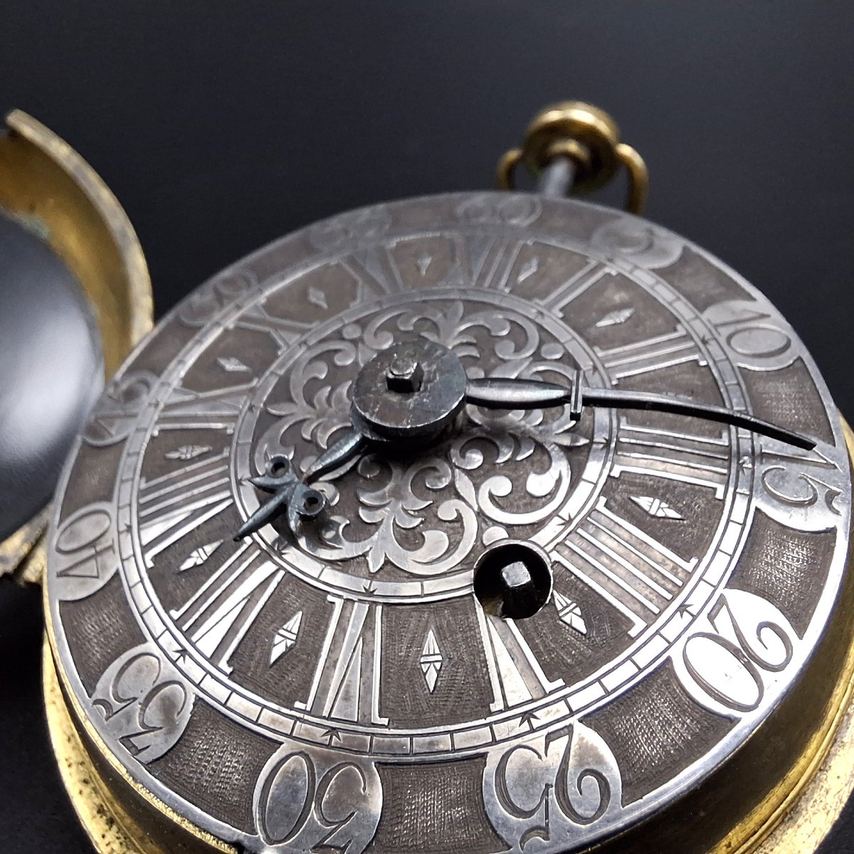 Raro orologio Oignon francese con funzione ripetizione, Jean Godde Laisne, 1695 circa.-photo-3
