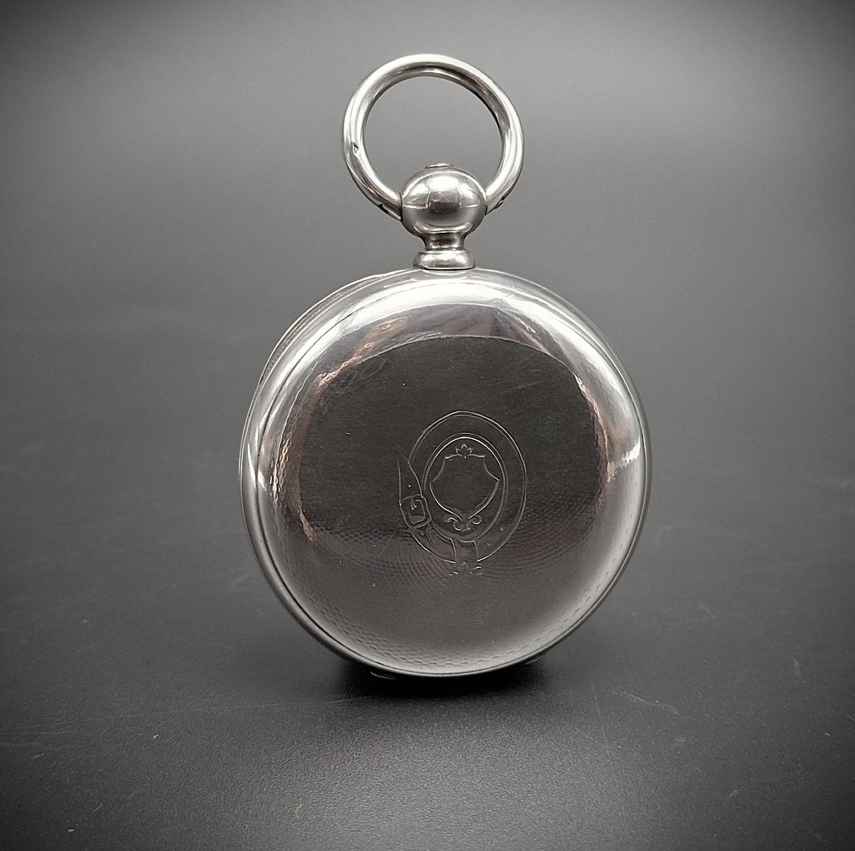 Orologio da tasca a cilindro con svegliarino, epoca 1880 circa-photo-3