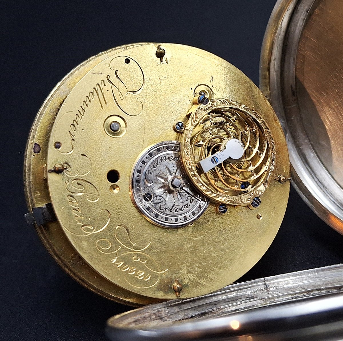 Orologio da tasca con doppio calendario e quadrante dipinto, fine 700-photo-7