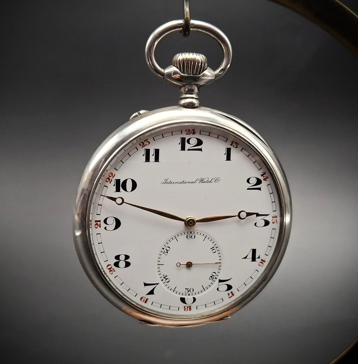 Orologio da tasca IWC International Watch Co,  57mm, anno 1919-photo-2