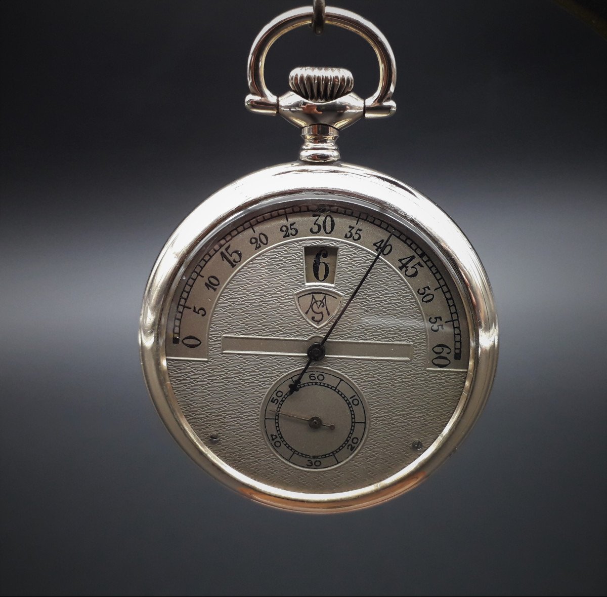 Rare Montre Gousset Modernista avec heures sautante, 1905-photo-2
