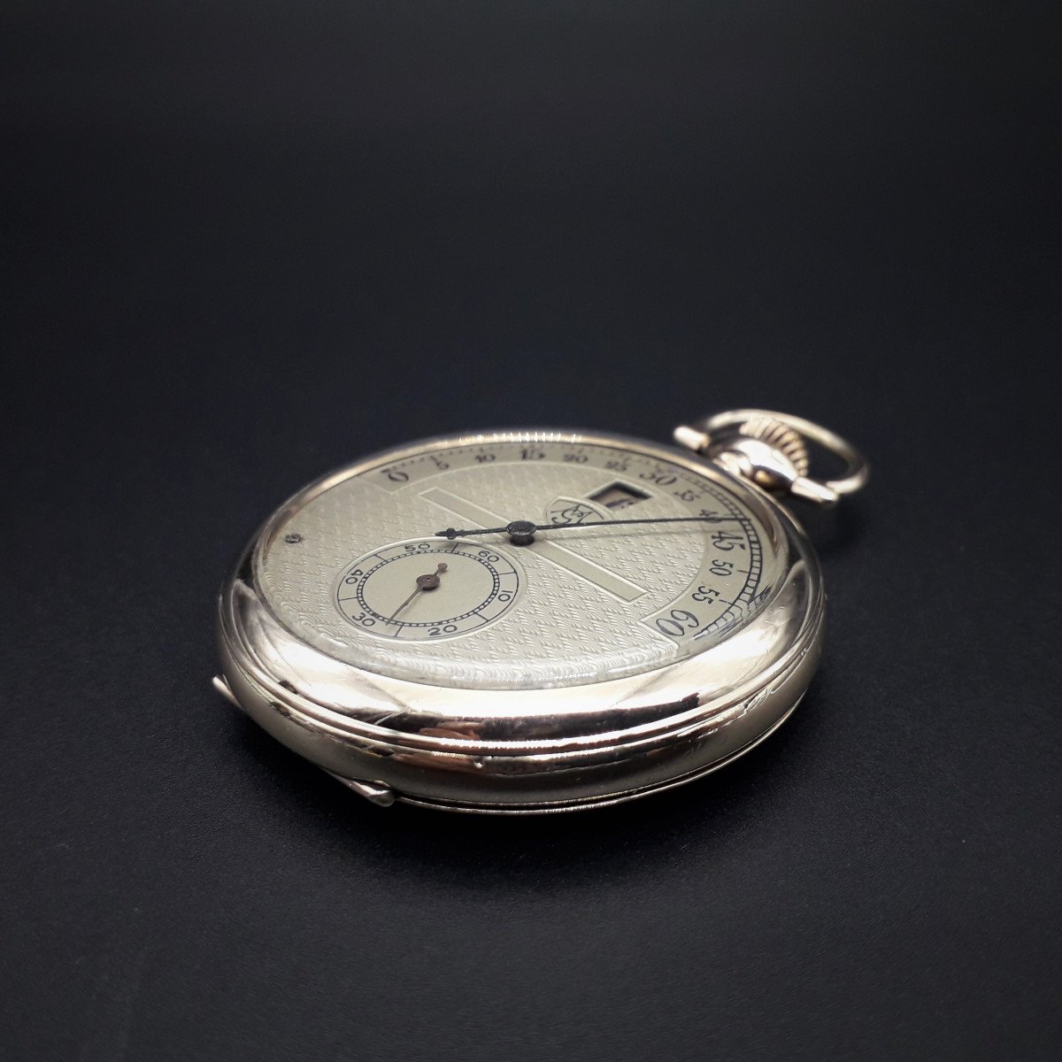 Rare Montre Gousset Modernista avec heures sautante, 1905-photo-1