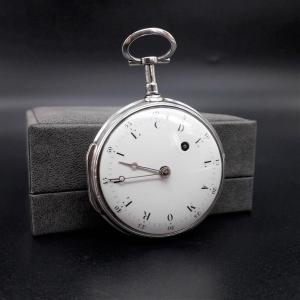 Orologio da tasca a verga con quadrante personalizzato, fine 700