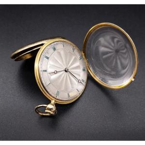 Orologio da tasca in oro con ripetizione ore e quarti, 1825c