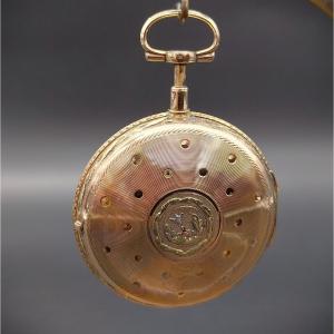 Orologio da tasca  con scappamento a verga , Hoguet à Paris,  fine 700