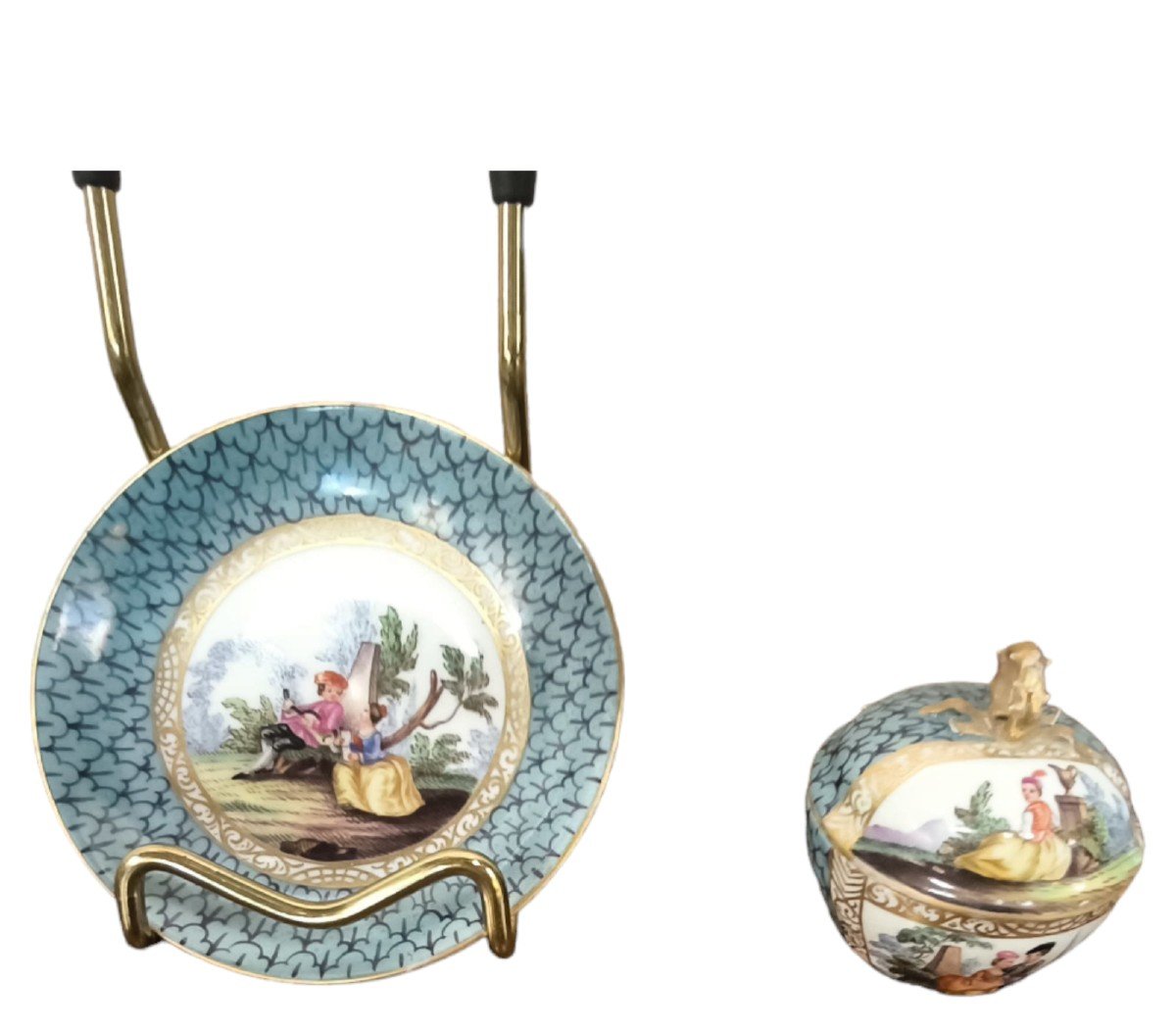 Tazzina con piattino in porcellana di meissen -photo-2