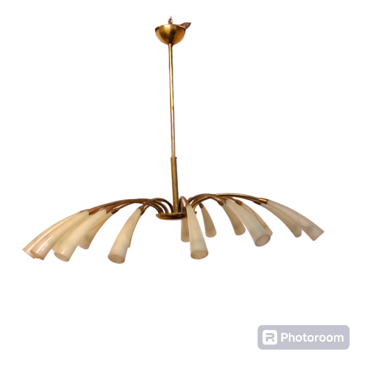 Lampadario in vetro di Murano anni 70