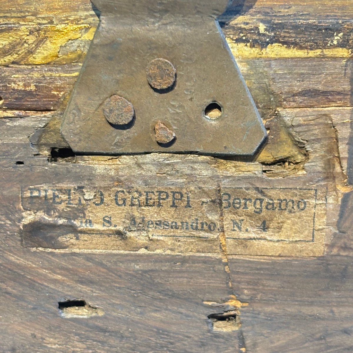 Antico dipinto olio di nobile, autore Giacomo Calegari Bergamo 1899 pittore verista . 130x105-photo-1