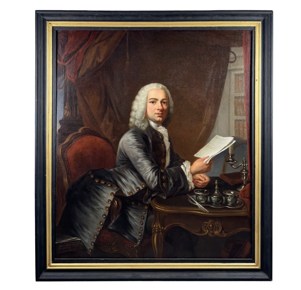 Ritratto di Monsieur de La Ville alla scrivania