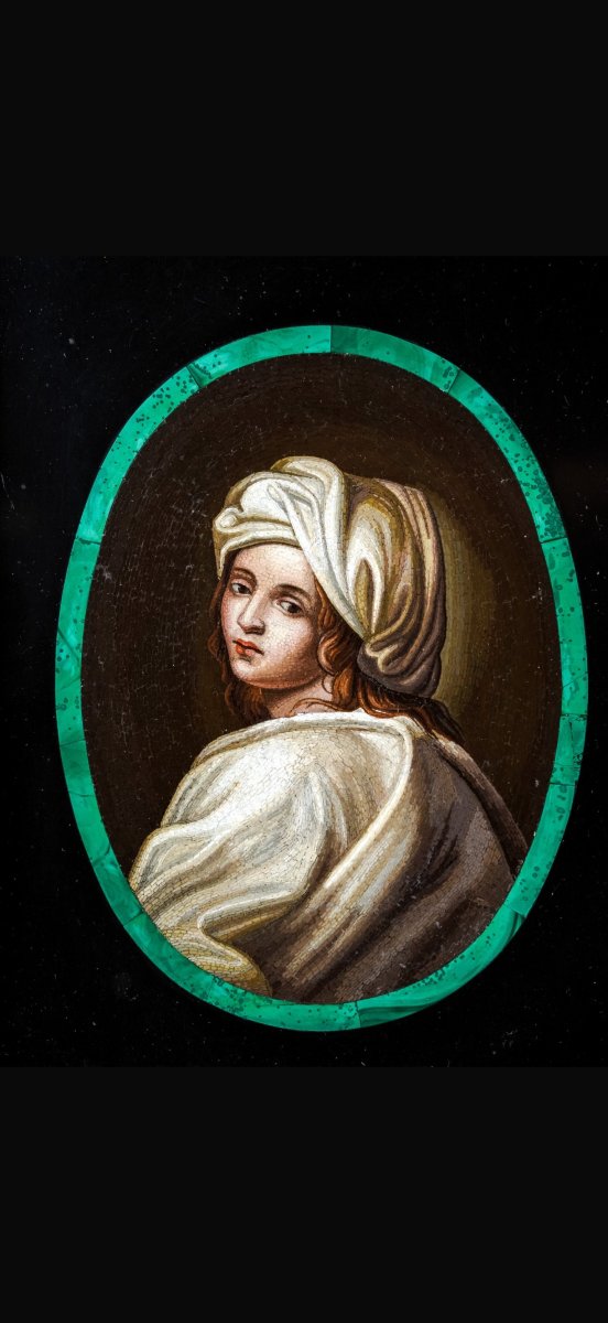 Micromosaico romano raffigurante Beatrice Cenci-photo-3