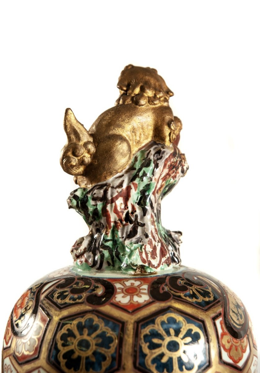 coppia di vasi giapponesi Imari di grandi dimensioni, periodo Genroku (ca. 1688–1704)-photo-4