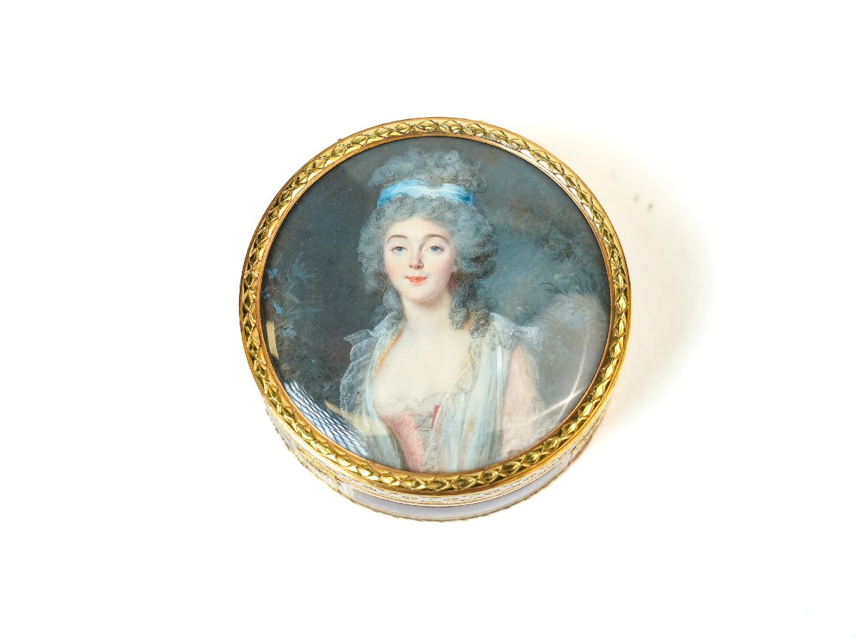 Tabacchiera in oro, smalti e miniatura – Ginevra, ca. 1785-photo-2