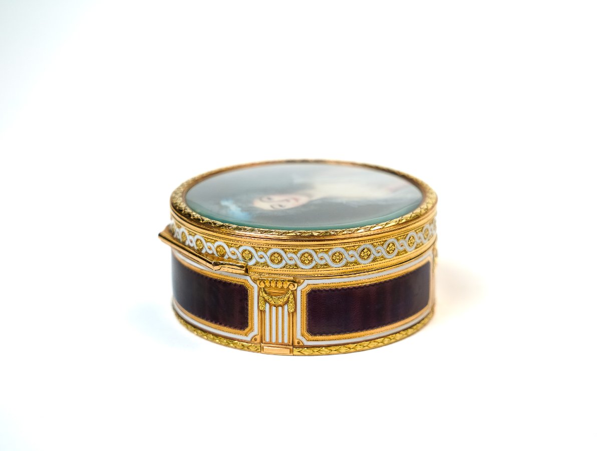Tabacchiera in oro, smalti e miniatura – Ginevra, ca. 1785-photo-1