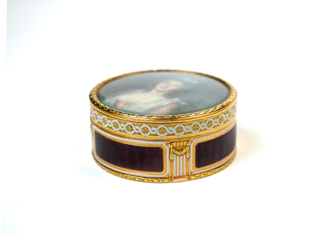 Tabacchiera in oro, smalti e miniatura – Ginevra, ca. 1785-photo-2