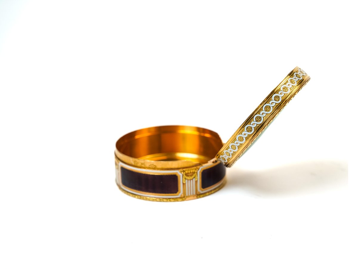 Tabacchiera in oro, smalti e miniatura – Ginevra, ca. 1785-photo-4