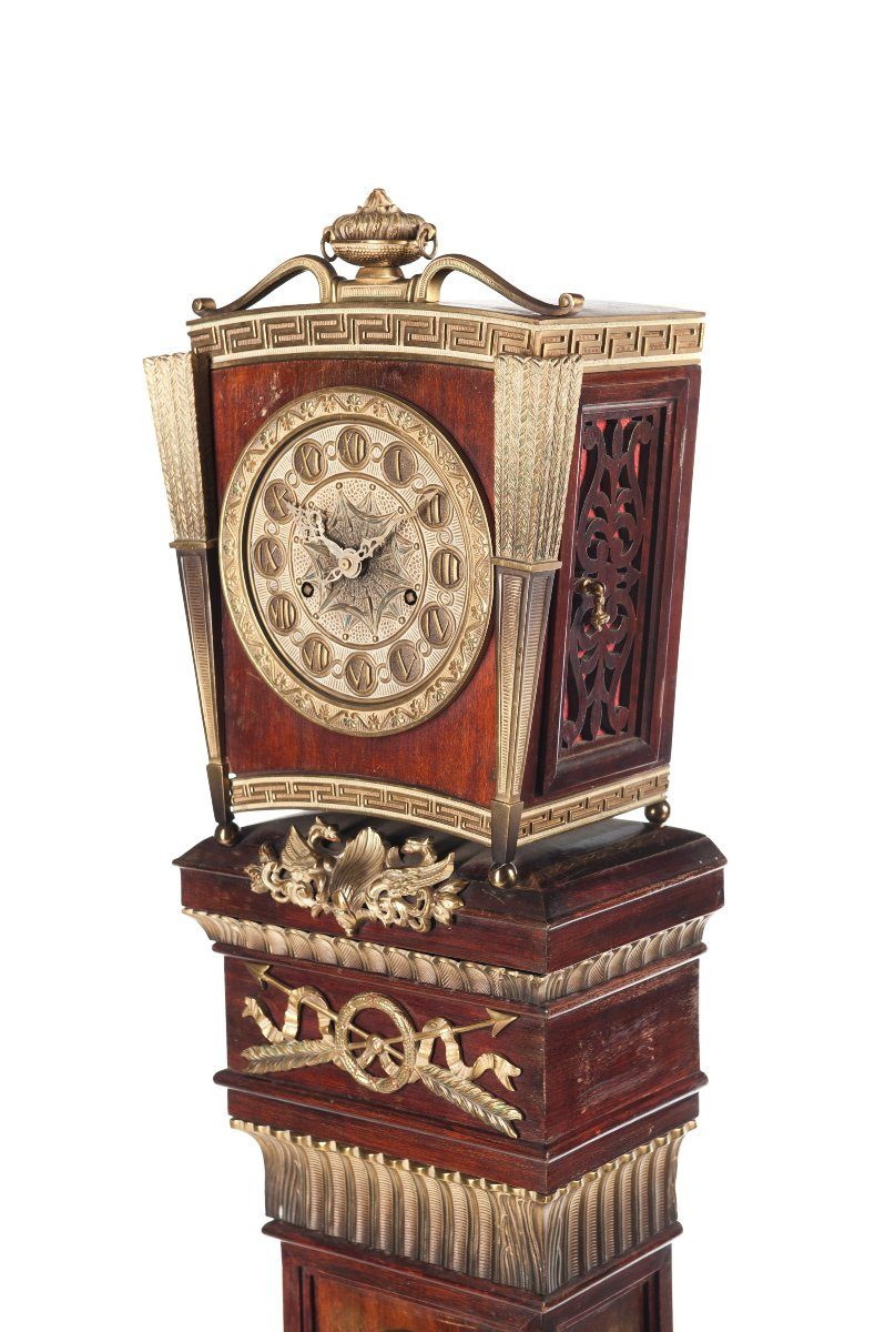Orologio a colonna in stile Impero-photo-2
