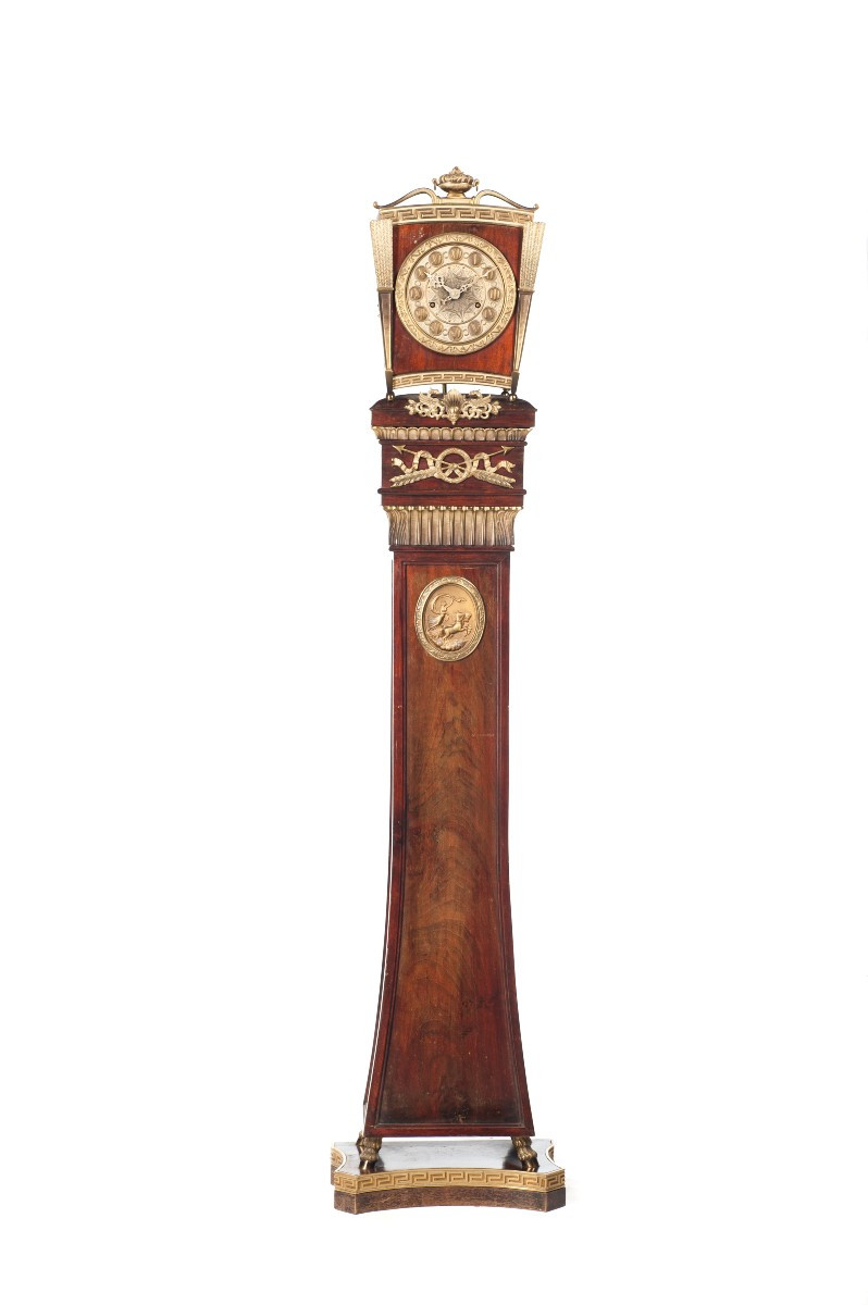 Orologio a colonna in stile Impero