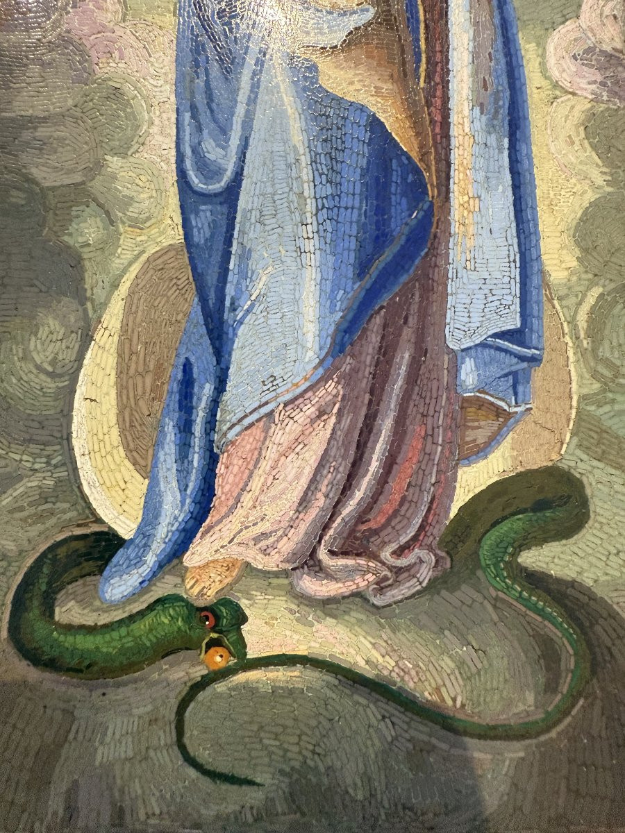 Micromosaico romano con l’Immacolata Concezione, Roma, XVIII secolo-photo-2