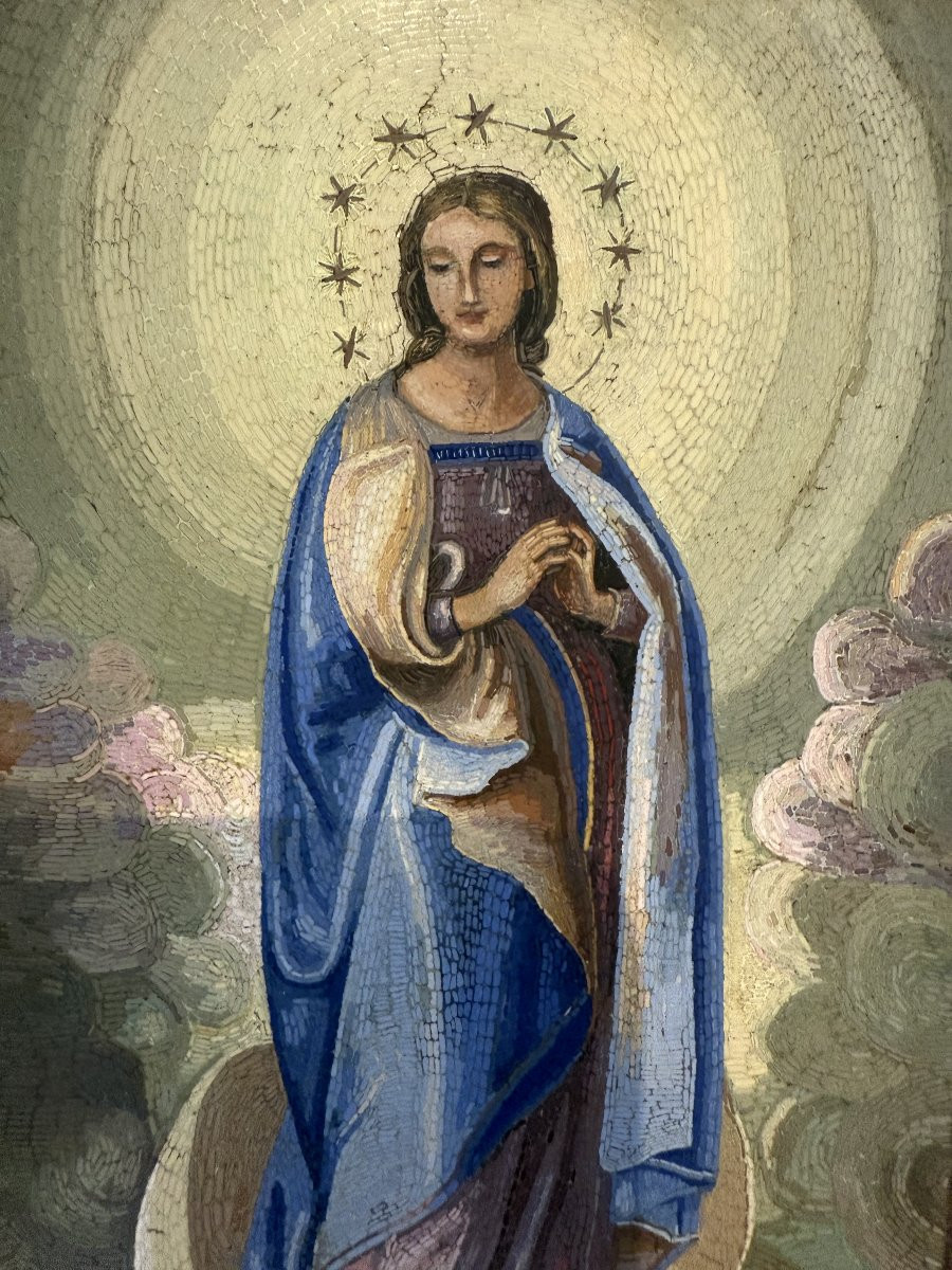 Micromosaico romano con l’Immacolata Concezione, Roma, XVIII secolo-photo-4
