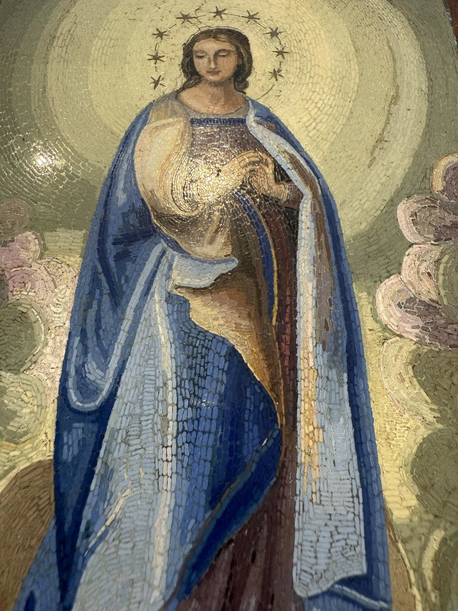 Micromosaico romano con l’Immacolata Concezione, Roma, XVIII secolo-photo-1