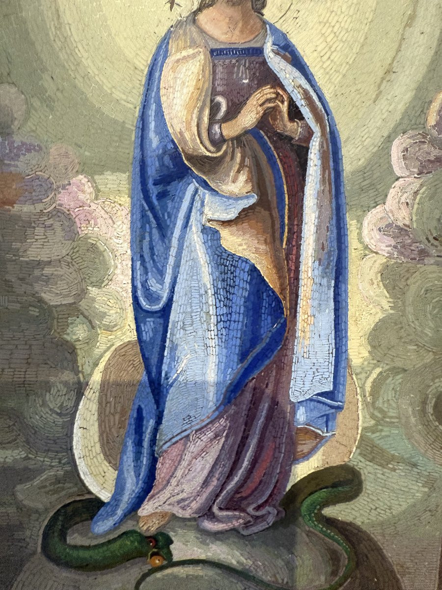 Micromosaico romano con l’Immacolata Concezione, Roma, XVIII secolo-photo-2