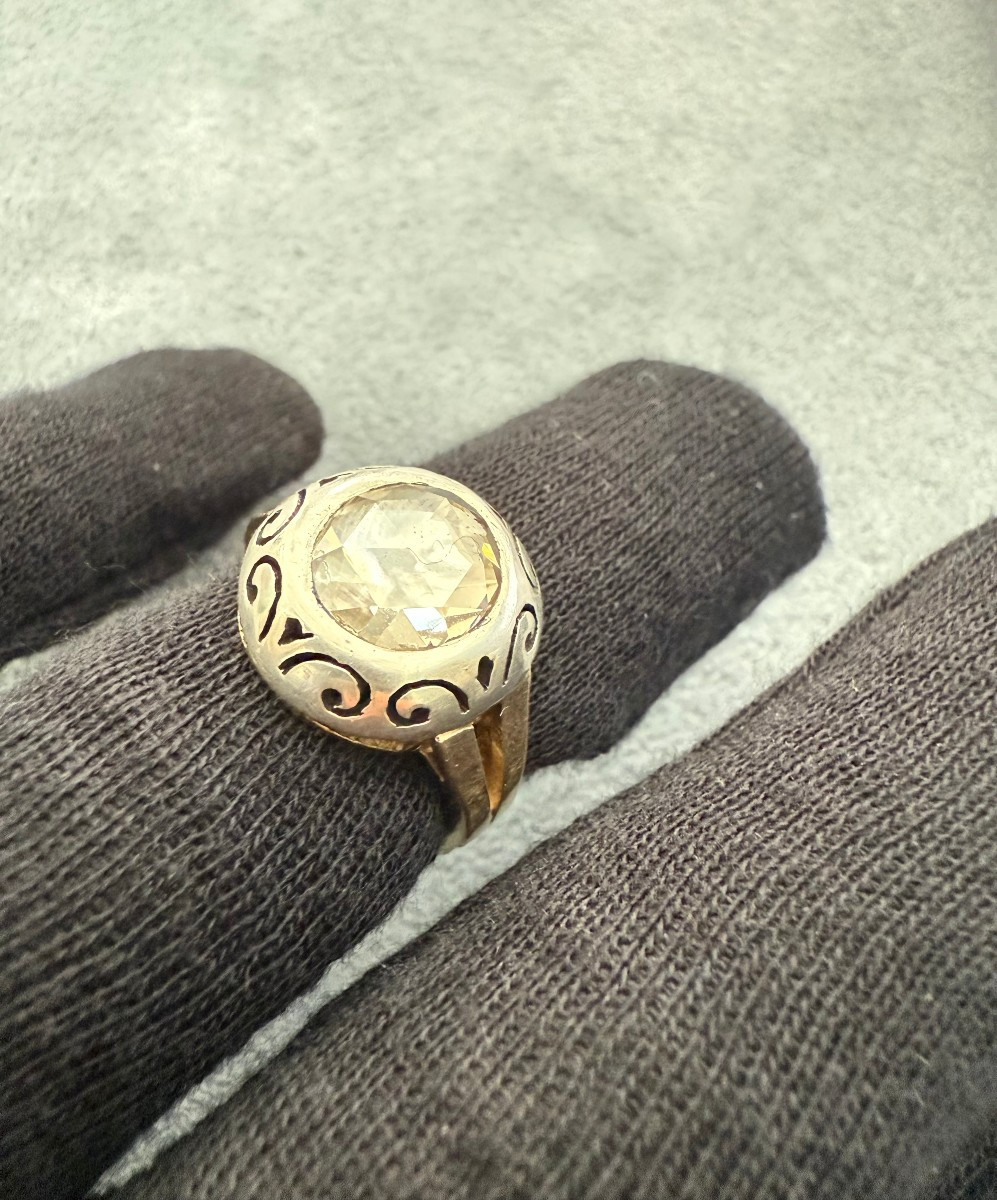 Anello antico con diamante – fine XVII / inizio XIX secolo