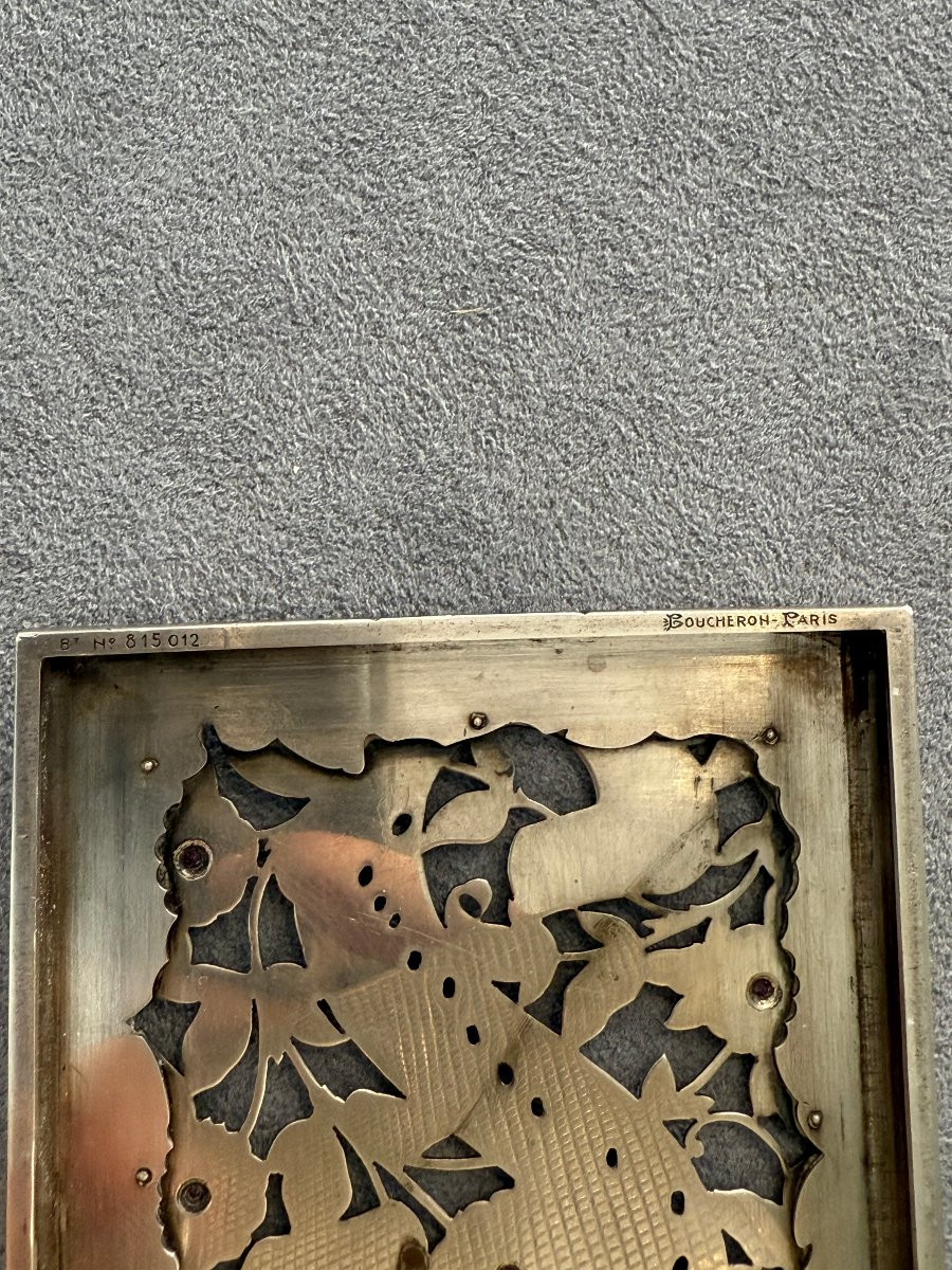 Tabacchiera multifunzionale in argento e oro con decoro musicale – Boucheron, Parigi, XX secolo-photo-1