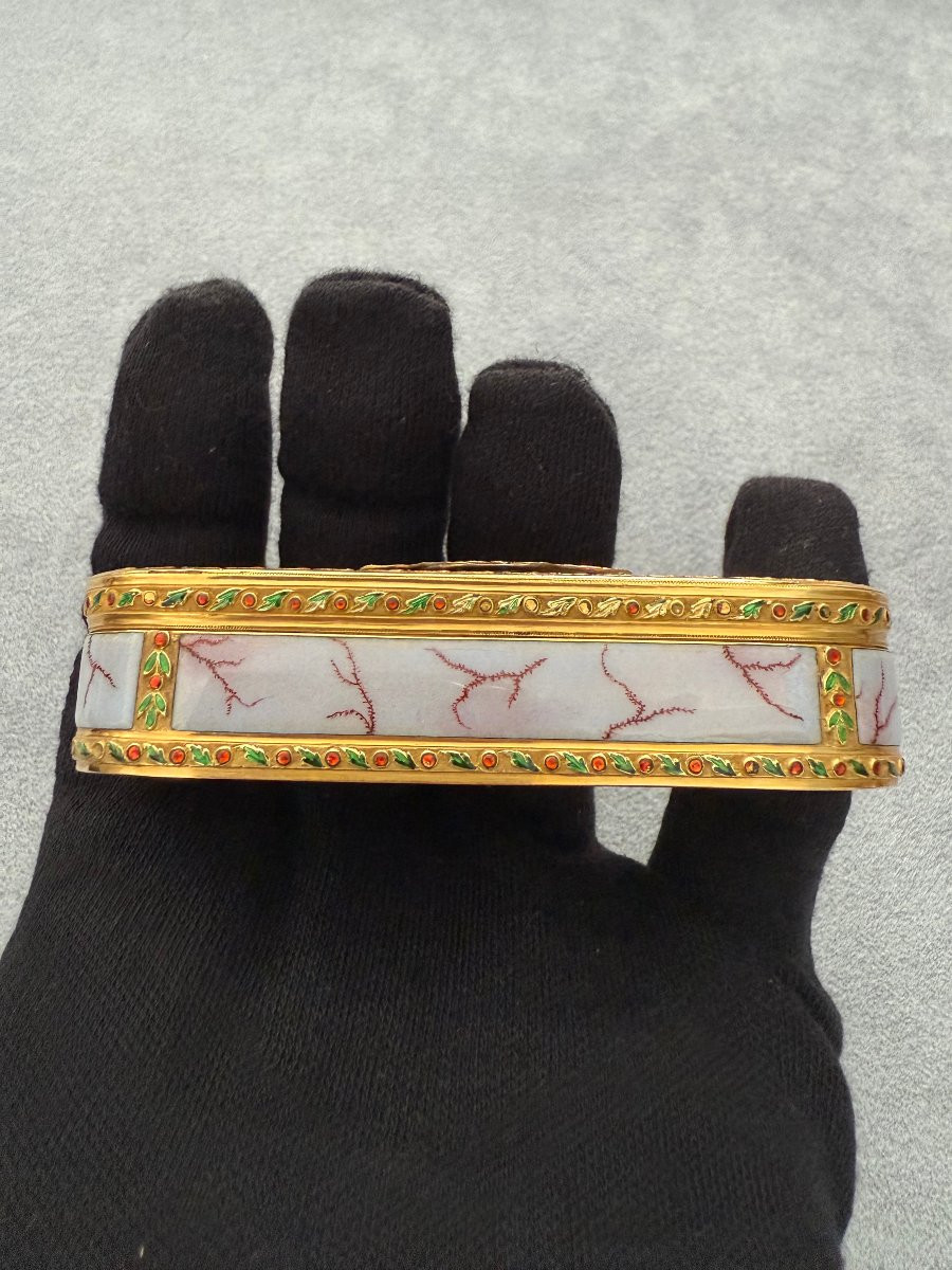Tabacchiera in oro e smalti, Parigi, circa 1800-photo-1
