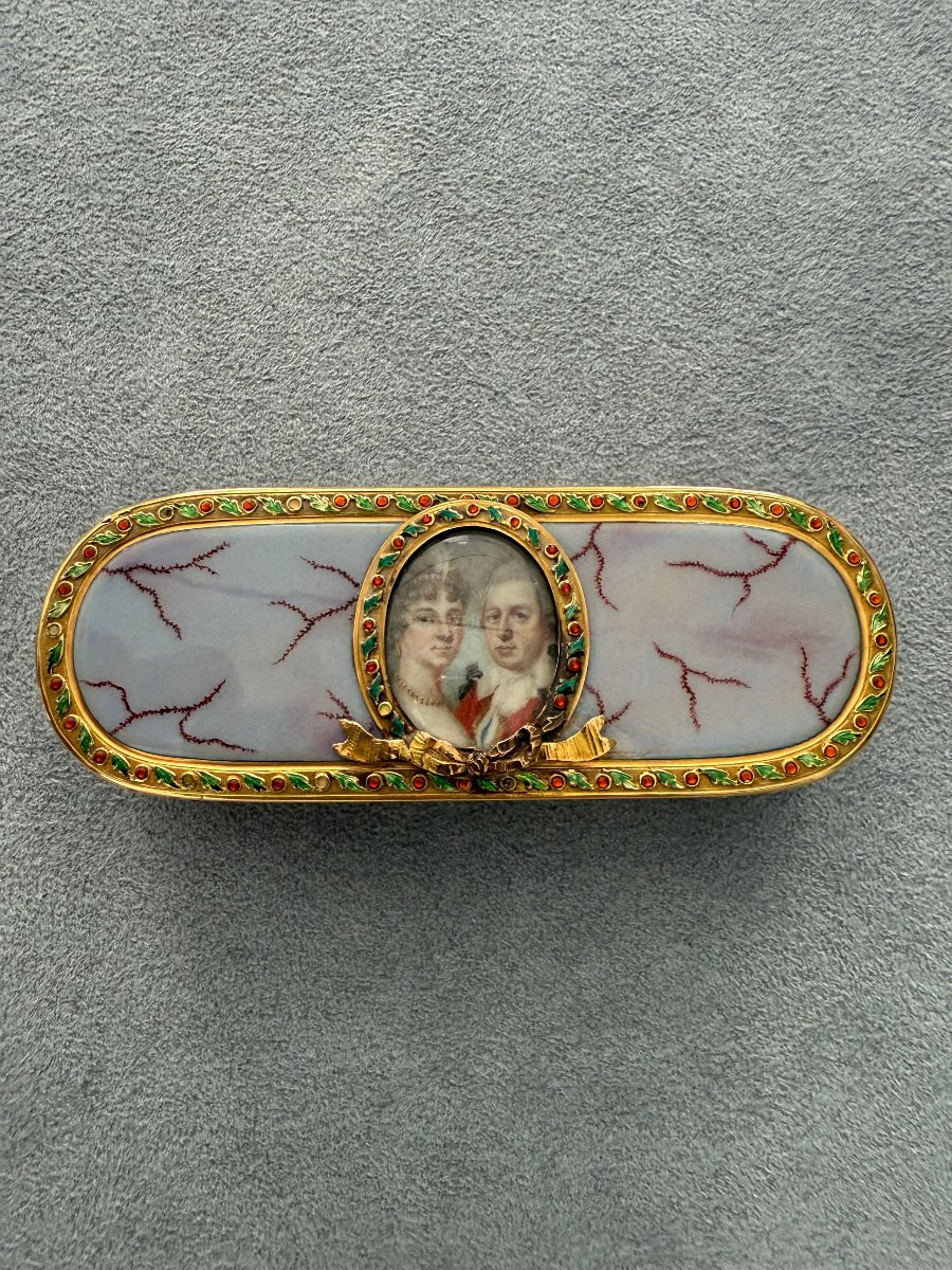 Tabacchiera in oro e smalti, Parigi, circa 1800-photo-3