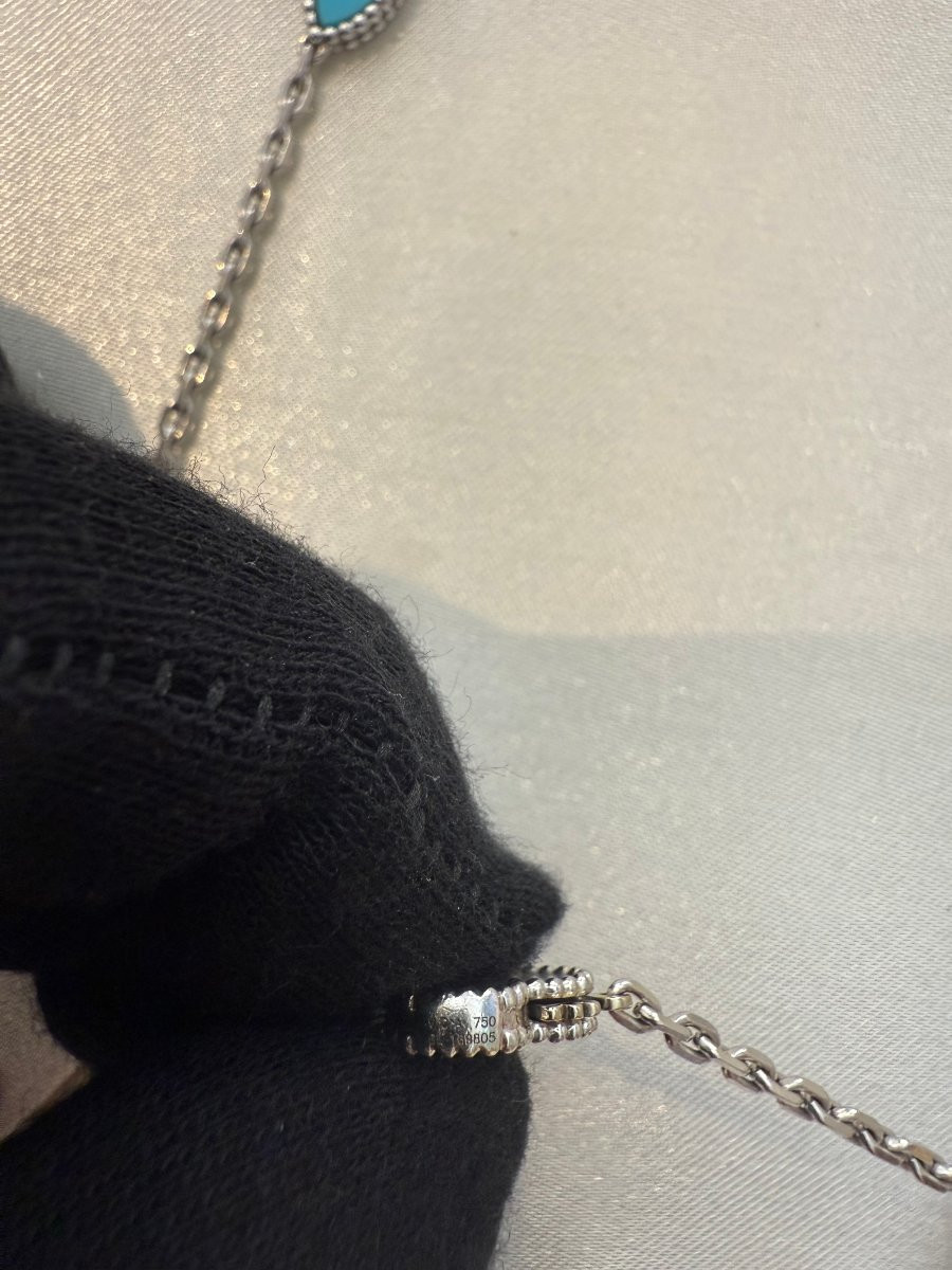 Van Cleef & Arpels – Collana Lucky Alhambra con motivi misti-photo-4
