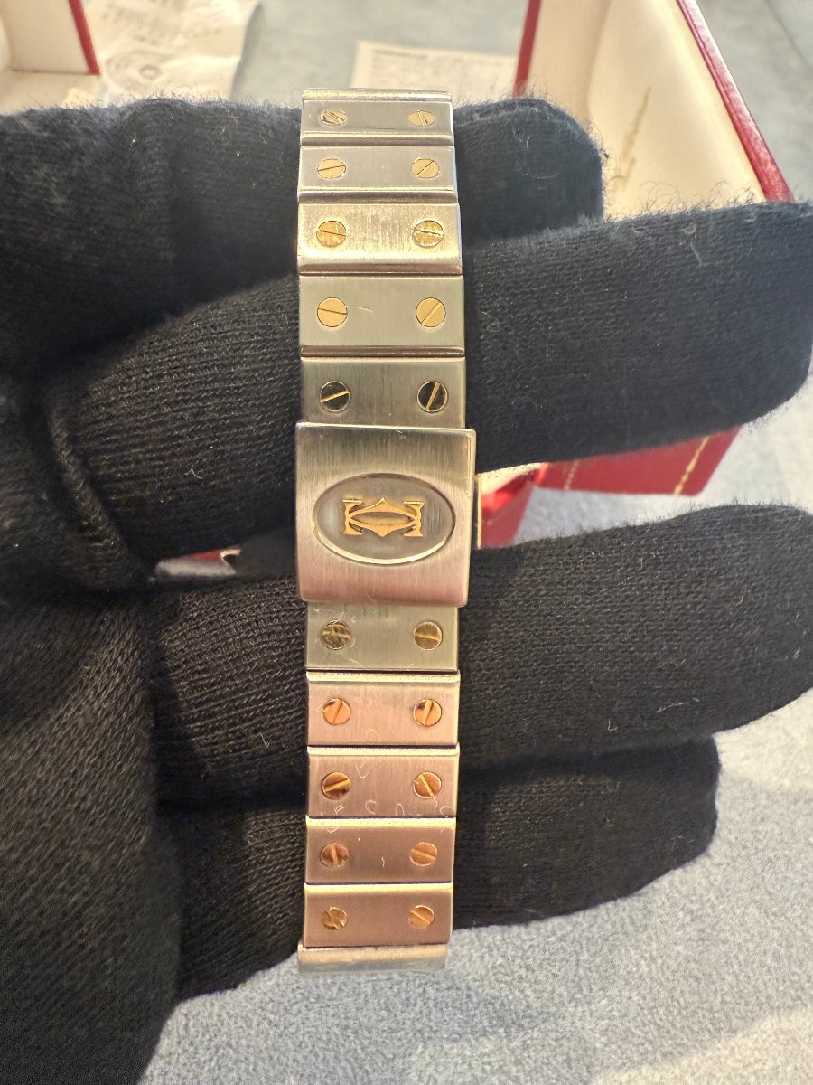 Cartier Santos Galbée Automatico 29 mm – Acciaio e Oro-photo-1