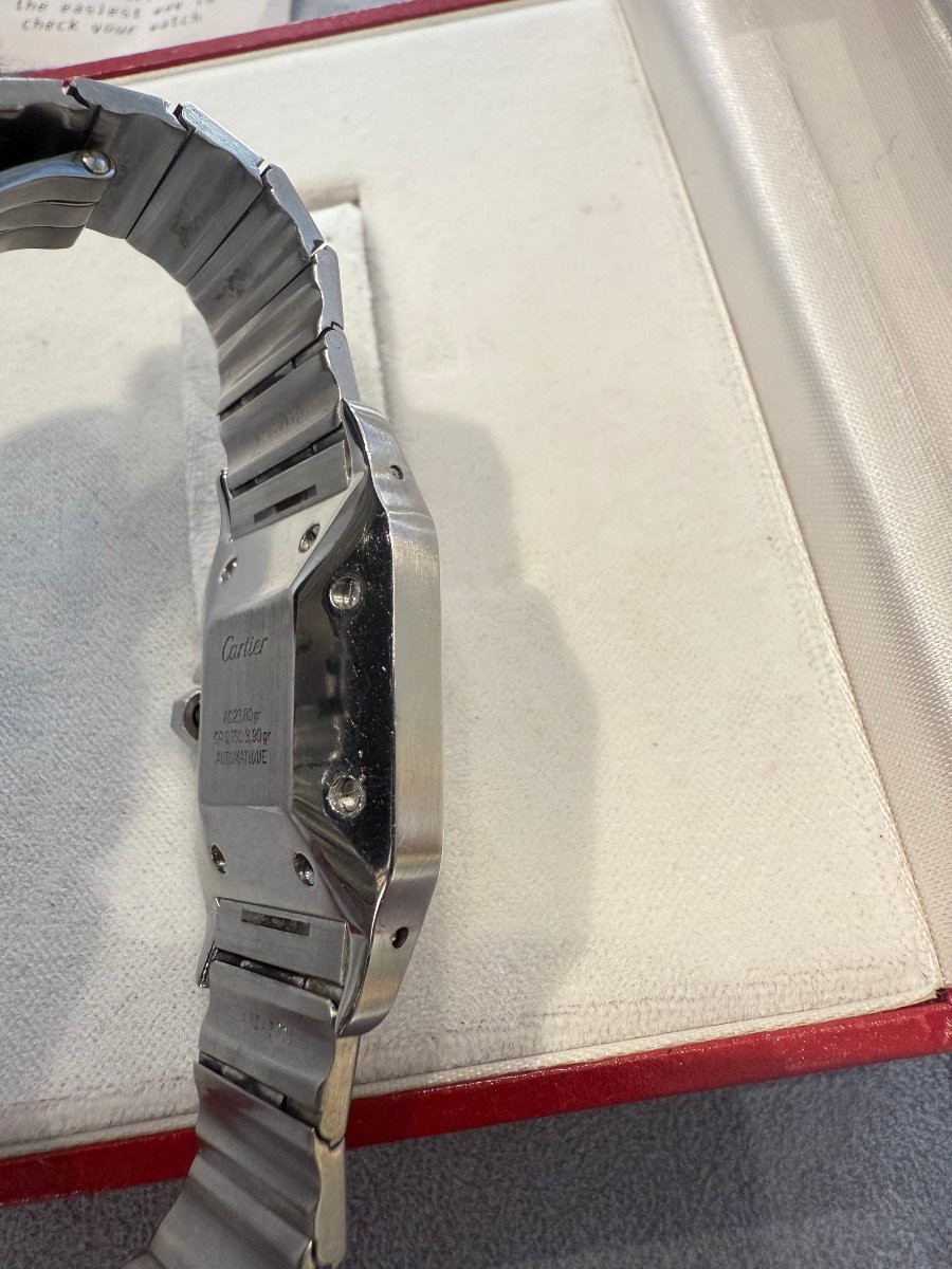 Cartier Santos Galbée Automatico 29 mm – Acciaio e Oro-photo-2