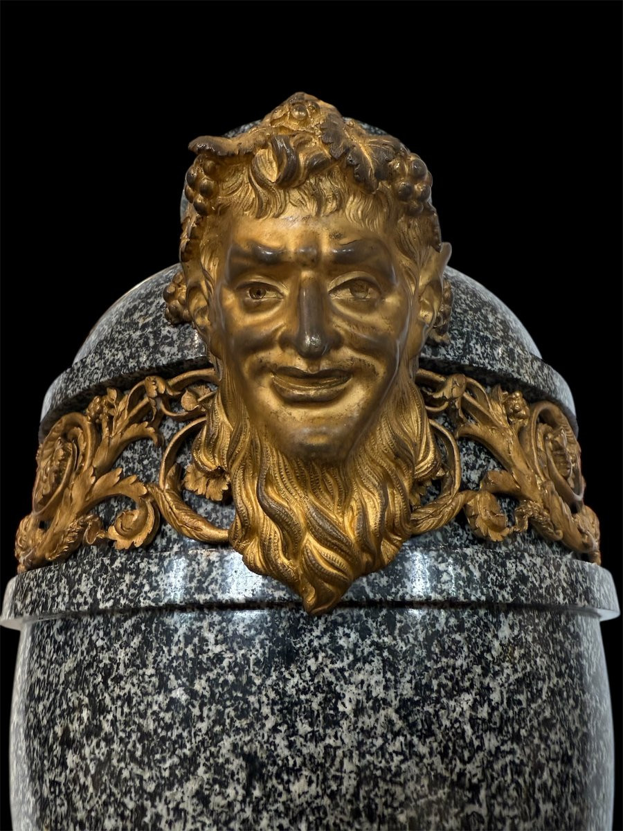 Coppia di vasi in porfido grigio e bronzo dorato  Attribuiti a Pierre-Philippe Thomire (1751–18-photo-5