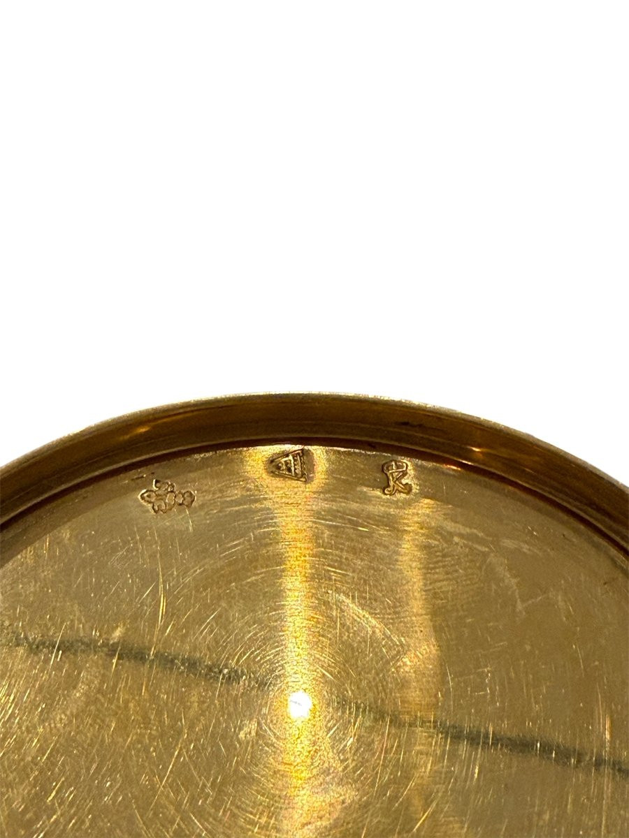 Tabacchiera francese in oro, smalti e miniature firmate “Comiot”-photo-8
