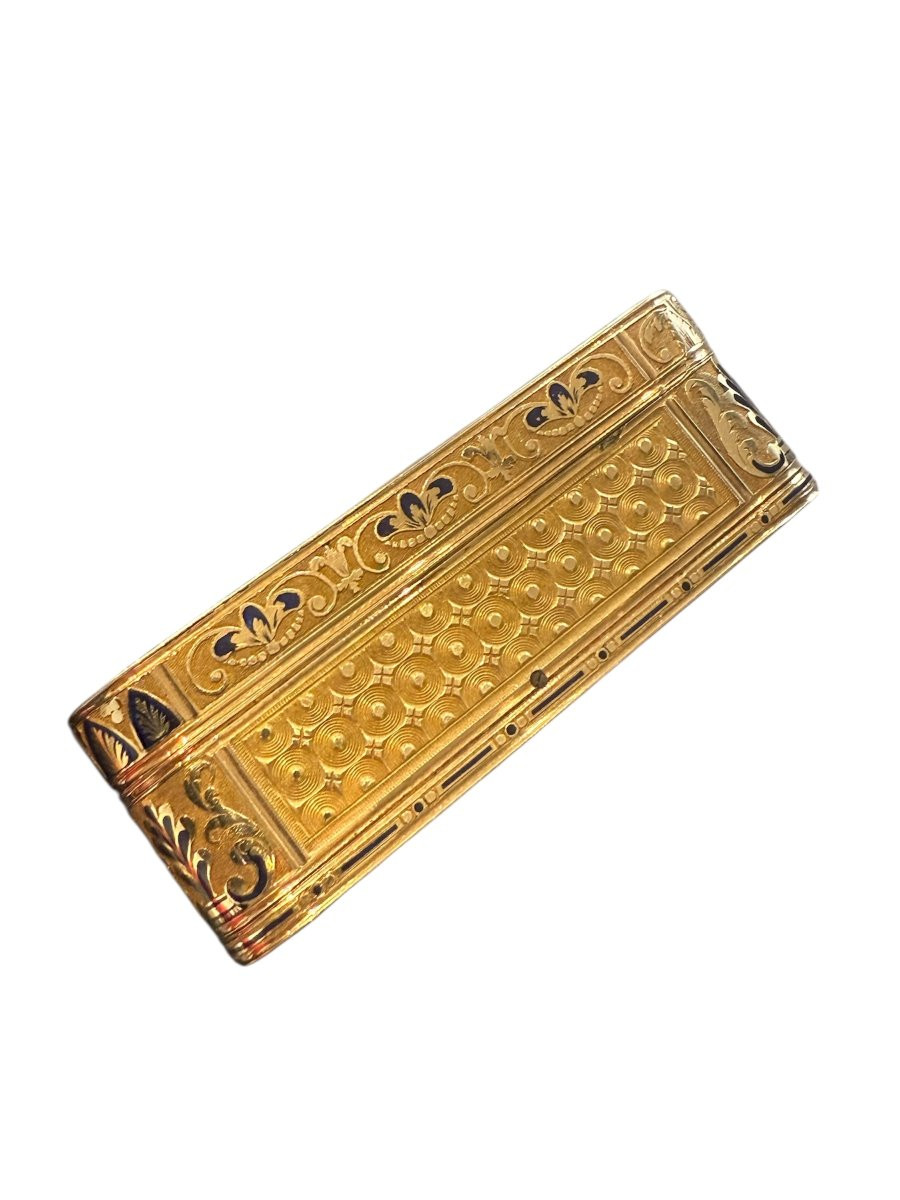 Tabacchiera musicale in oro 18 carati e smalti – Georges Raymond Lamy & Cie, Ginevra, ca. 1825–-photo-4