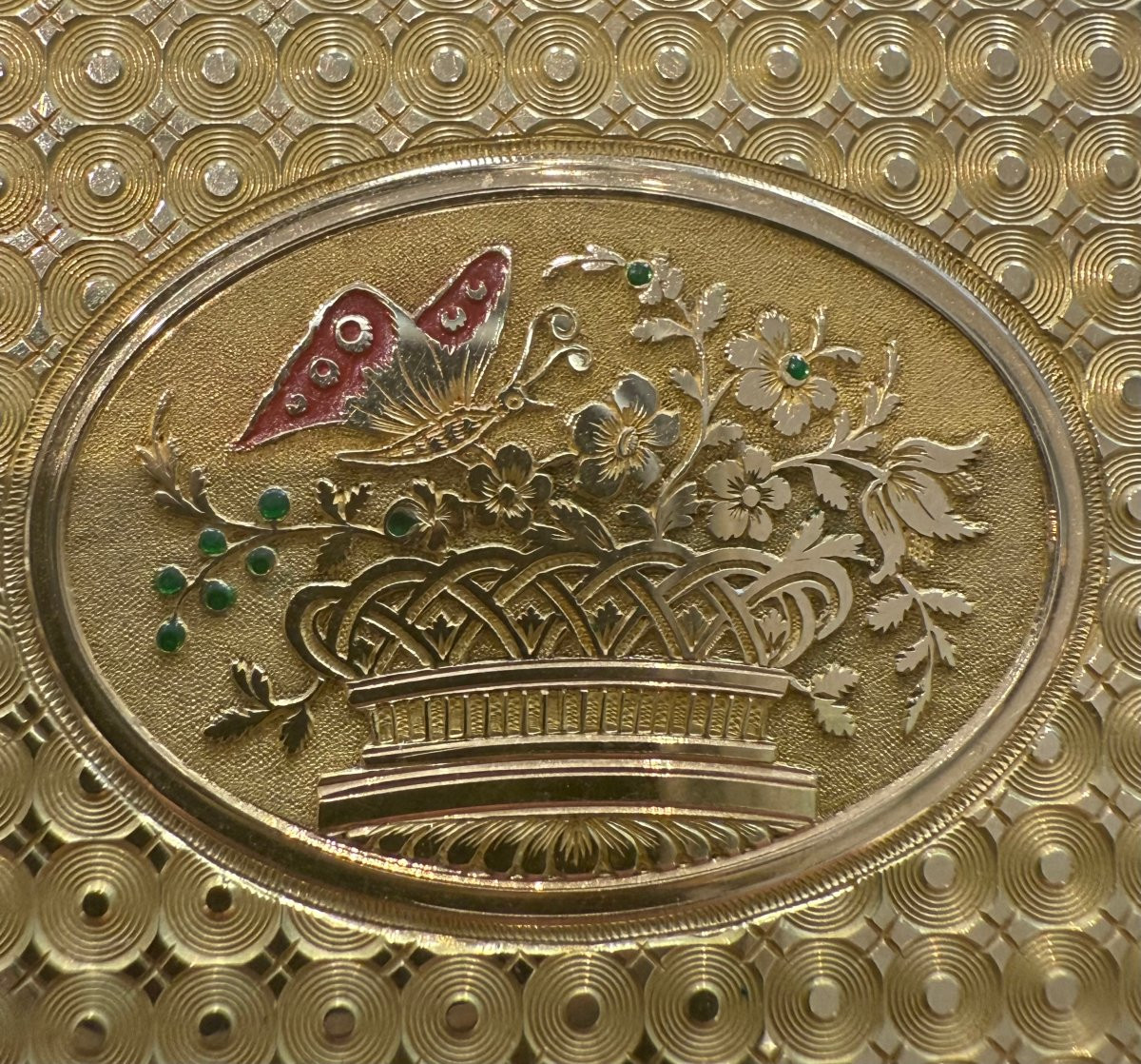 Tabacchiera musicale in oro 18 carati e smalti – Georges Raymond Lamy & Cie, Ginevra, ca. 1825–-photo-1