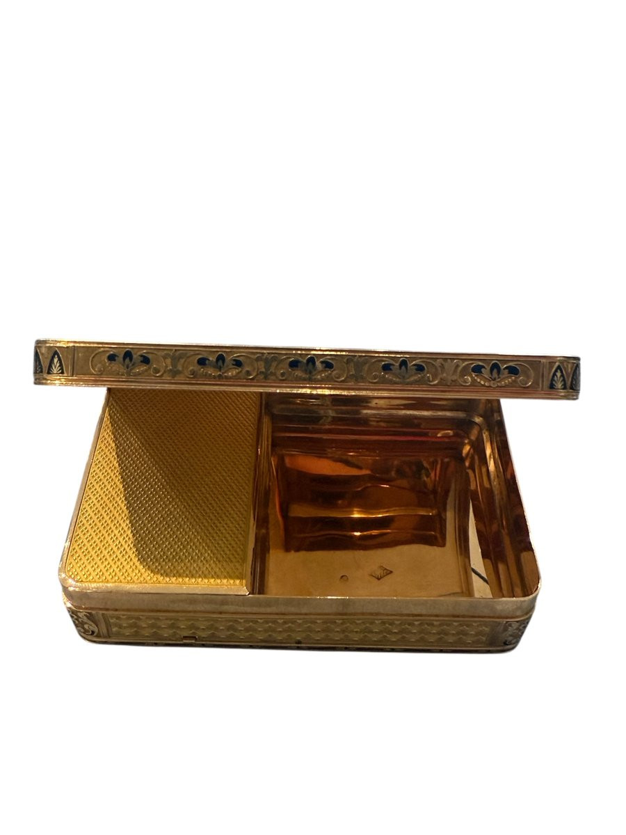 Tabacchiera musicale in oro 18 carati e smalti – Georges Raymond Lamy & Cie, Ginevra, ca. 1825–-photo-7